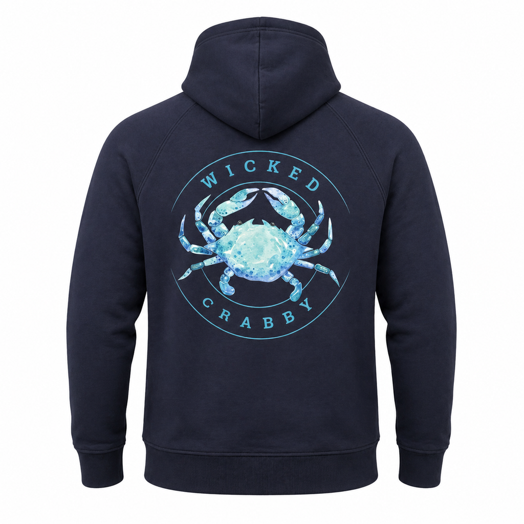 Wicked Crabby- 100% Organic French Cotton Terry Hoodie