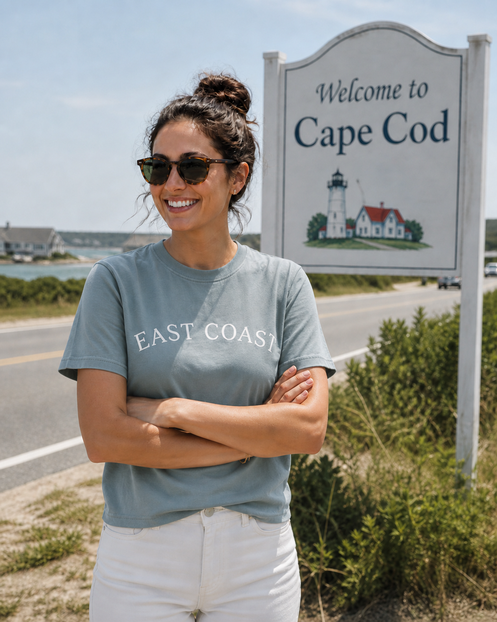 East Coast- 100% Organic Supima Cotton Tee