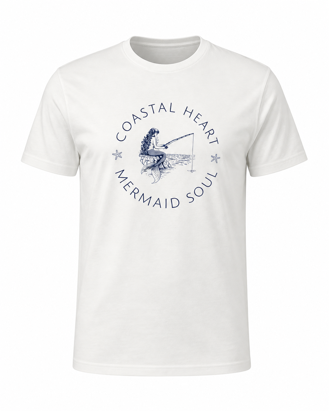 Coastal Heart, Mermaid Soul - 100% Organic Supima Cotton Tee