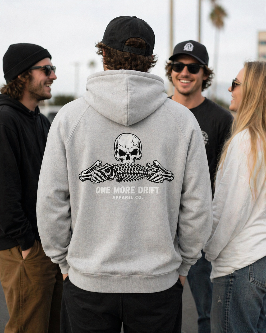 Skull & Fishbones- 100% Organic French Cotton Terry Hoodie