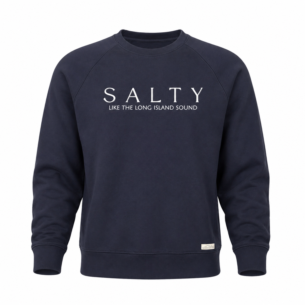 Salty Like The Long Island Sound- 100% Organic French Cotton Terry Crew Neck