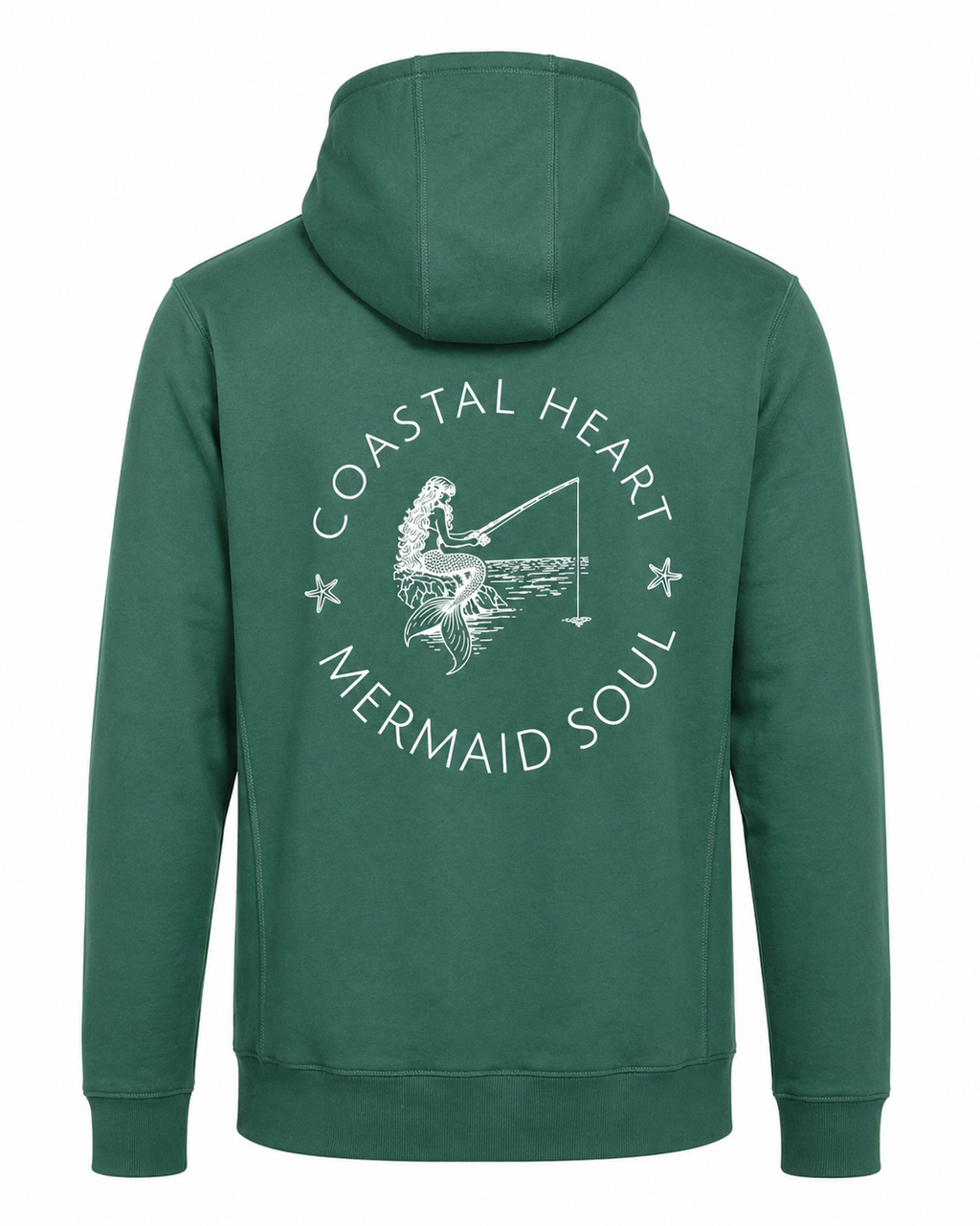 Coastal Heart, Mermaid Soul- 100% Organic French Cotton Terry Hoodie